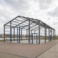 Poutre galvanisée EN S355JR en acier à simple paroi pour atelier, entrepôt, stockage, bâtiment métallique préfabriqué
