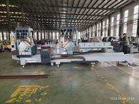Scie à onglet CNC automatique à double tête pour découpe d'aluminium, découpeuse de fenêtres, portes et armoires de cuisine, perçage de profilés et sans bavures