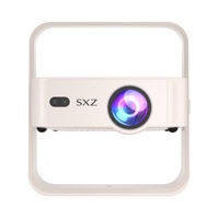 Mini Proyector Portátil HD 720P Inteligente para Niños, con Enfoque Automático, Keystone, Sistema Android 14, WiFi 5G, BT, Función de Tiro Corto