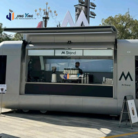 Remorque alimentaire remorquable à couleur dégradée, directement d'usine, faible MOQ, chariot mobile pour glaces et snacks, idéal pour festivals et vente de rue en extérieur