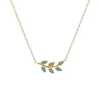 Bladhangerketting voor vrouwen Boheemse goudkleurige hamerkruisketting Valentijnscadeau Groothandel sieraden