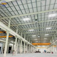 Almacén de Estructura de Acero de Alta Calidad, Taller Prefabricado, Diseño Moderno, Estándar Internacional, Ecológico, Soldado
