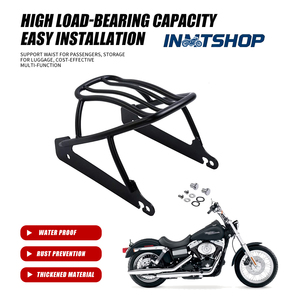 Personnalisation de la marque INMT - Acier inoxydable noir - 100% compatible - <span class=keywords><strong>Davidson</strong></span> DynaStreet Bob FXDB - Porte-bagages arrière pour moto - Product Image 4