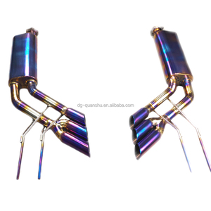 Silencieux d'échappement pour Benz W463 G63 G500 avec convertisseur catalytique en alliage de titane, système Catback - Marque KAZE en métal - Product Image 1