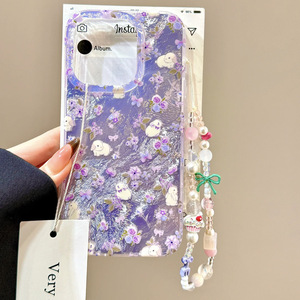 PH158 stile coreano in <span class=keywords><strong>viola</strong></span> coniglietto floreale per <span class=keywords><strong>iPhone</strong></span> 16promax /15/14 custodia per telefono 13/12 ragazza <span class=keywords><strong>cuore</strong></span> 11 carino Xr - Product Image 3