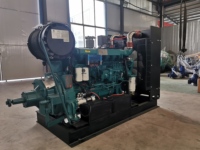 Moteur diesel Honghao HK180GF Weichai 180 CV 4 temps 13L refroidi par eau 4 cylindres 1800 tr/min avec embrayage à poulie ATS 24V DC électrique