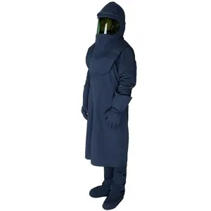 Rahat erkekler güvenlik takım elbise güvenlik uygunluk pamuk alev geciktirici tulum alev dayanıklı hafif Coverallt