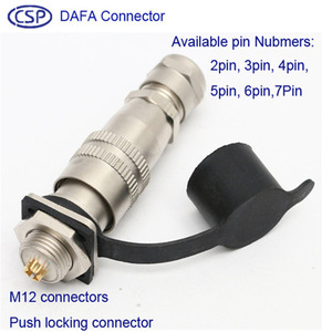 Conectores Circulares de Precisión CSP Serie XQ12, Conectores de Aviación Push-Pull XQ12J5P - Product Image 2