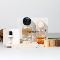 Mini flacon de parfum en verre volcanique, récipient décoratif pour parfum, diffuseur de parfum rechargeable, flacon pour la maison, le bureau, coffret cadeau