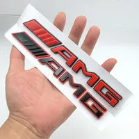 Nouvel autocollant de logo AMG en ABS 3D, lettres, emblème, badge de voiture pour Mercedes Benz Brabus A B C E S CLA CLS GLC GLE GLS Classe G, accessoires