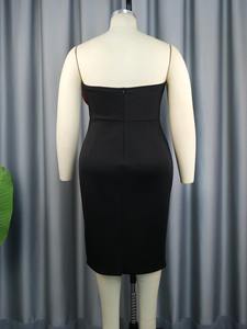 Gaun wanita tanpa tali, desain terpisah pita kupu-kupu Prancis terasa penutup pinggang Slim Fit pakaian wanita gaun pernikahan gaun Prom - Product Image 4