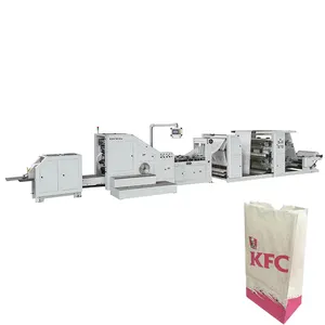 High Quality Fully Automatic Square Bottom 4 Colors Printing Paper Bag Making Machine Shopping Paper Bag Machine LSB-330+LST-41