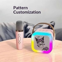 Haut-parleur portable sans fil K12 personnalisé en plastique 5.0 avec prise en charge de l'application, radio FM et système stéréo pour karaoké