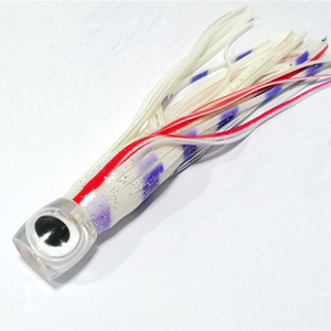 Jupe de poulpe artificielle bionique douce de couleur vive 7.5 pouces 53g pour la pêche à la traîne appât calmar leurres de pêche en mer lac Marlin dorade - Product Image 3