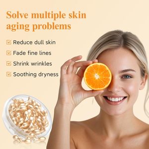 Cápsulas de Suero <span class=keywords><strong>Facial</strong></span> con Vitamina C para el Tratamiento de Líneas Finas, Hidratante, Unificador del Tono de la Piel, Antienvejecimiento - Product Image 2