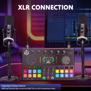 ชุดไมโครโฟนไดนามิกแบบมืออาชีพ USB/XLR พร้อมออดิโออินเทอร์เฟซ สำหรับพอดแคสต์และไลฟ์สตรีมมิ่ง - Product Image 3