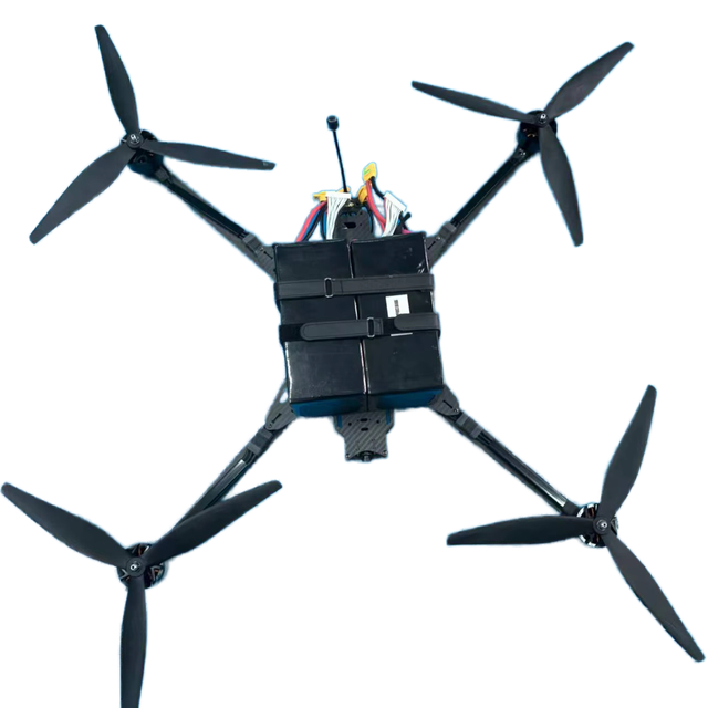 Factory Wholesale 18 Inch FPV RC Drone with Payload 8-20 Kg, Equipped with F722 120A 12S Flying Tower Fiber Optic Drone