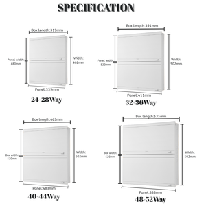 Scatola Elettrica da Esterno CE, Contenitore in Metallo a Filo, Scatola Elettrica a Doppia Fila per Distribuzione - Product Image 5