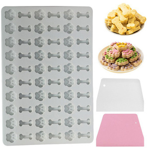 Yongli Mini stampo in Silicone a forma di animale per cani zampa in Silicone stampo per cioccolato/caramelle/fondente per Snack biscotti/dolcetti per cani - Product Image 1