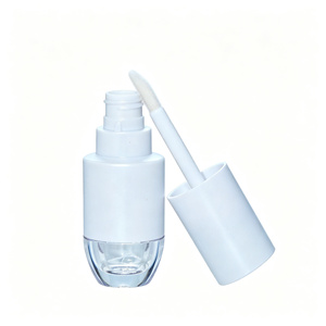 Flacon vide brillant blanc transparent de 5 ml de haute qualité pour huile à lèvres, tube de maquillage, emballage en gros personnalisé - Product Image 1