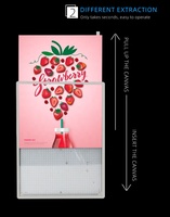 Bingkai Lampu LED Snap Frame untuk Iklan, Home Theater, Bingkai Poster Film LED Slim Bercahaya, Lightbox
