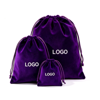 Pochette en velours doux avec cordon de serrage, sac en velours personnalisé avec logo pour bijoux, cosmétiques, câbles électroniques, petits accessoires