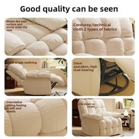 Fauteuil de jeu inclinable de première classe, fauteuil pliable en tissu avec pieds en métal pour le salon, le loisir à domicile