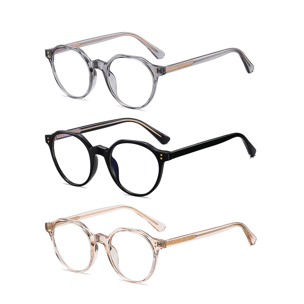 TR90 China Women Blue Ray Eye Prescription Lenses Glasses Optical Eyewear  Retro Frames Manufacturers Round Men Eyeglasses