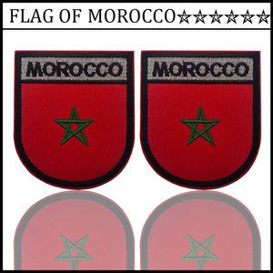 Bordado táctico país Bandera <span class=keywords><strong>de</strong></span> Marruecos viaje mochila hombro apliques DIY coser ropa etiqueta apliques para camisa bolsa - Product Image 5