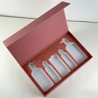 Boîte cadeau en papier en forme de livre, écologique, en matériaux recyclés, pour cosmétiques, avec gaufrage et insert personnalisé