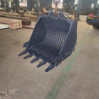 Bucket Excavator Custom OEM 7-15 Ton (8/10/12 Ton Opsional) Q355B untuk Penjepit Kayu Hutan