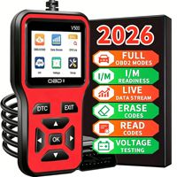 Escáner de Diagnóstico para Auto V500 OBD2, Detector de Códigos de Error del Motor, Azul/Negro, Compatible con OLIVER
