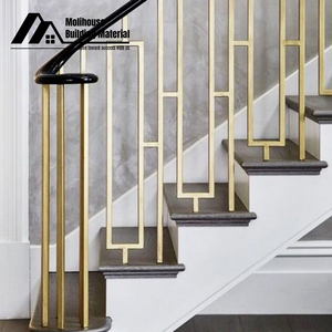 Thiết kế mới kim loại sắt Cáp lan can ban công boong hiên nhôm tay vịn rèn sắt cầu thang lan can - Product Image 1