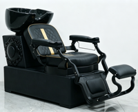 Nouvelle Arrivée - Fauteuil de Lavage de Cheveux Robuste Style Vintage Inclinable pour Salon de Coiffure et Services de Lavage de Cheveux
