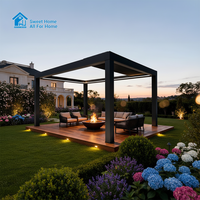 Pergola Commerciale en Aluminium Sweet Home avec Toit Motorisé et Ouverture Automatique, Pavillon Bioclimatique Étanche pour Hôtels et Complexes Hôteliers