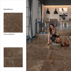 Azulejos de Porcelanato GVT con Aspecto de Mármol Lahn Marfil, 600x600 mm, Pulidos, Color Beige, para Pisos Interiores de Lujo - Product Image 2