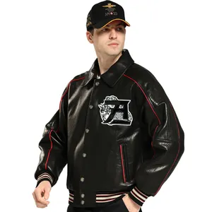 italian leather jing pin leather long latest jackets for men black lambskin mens-leather-jacket