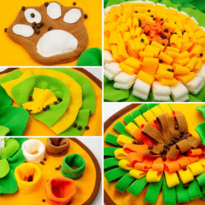 Tappetino Olfattivo per Cani a Forma di Osso in Velluto, Gioco Interattivo per Addestramento Olfattivo e Alimentazione Lenta, Giocattolo di Arricchimento per Cuccioli per Uso Quotidiano - Product Image 2