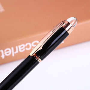 <span class=keywords><strong>Penna</strong></span> a sfera personalizzabile in metallo con <span class=keywords><strong>resina</strong></span> Top nuovo Design per regali aziendali larghezza di scrittura 1.0mm - Product Image 3