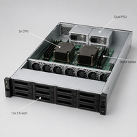 Serveur en rack 2U HR650X, 2x Bronze 3204 12 cœurs, 16 Go de RAM, 2 To, 750 W, serveur de centre de données