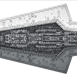 Blocs de construction DIY de la série Interplanétaire, Modèle éducatif en plastique, <span class=keywords><strong>Destroyer</strong></span> Stellaire de Classe Impériale, 7588 pièces - Product Image 2