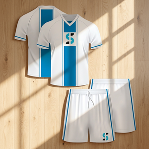 Ensemble d'uniformes d'académie de rugby pour jeunes, kit d'entraînement junior, maillot et short personnalisés avec logo, vente en gros, kit de rugby scolaire - Product Image 1
