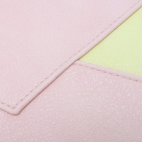 Portefeuille long en PU de style luxueux pour femme, avec bouton en forme de cœur doré et logo