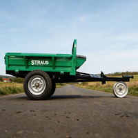 Fournisseur d'usine, remorque pour motoculteur de 0,5 tonne, mini remorque pour motoculteur, remorque agricole de qualité supérieure