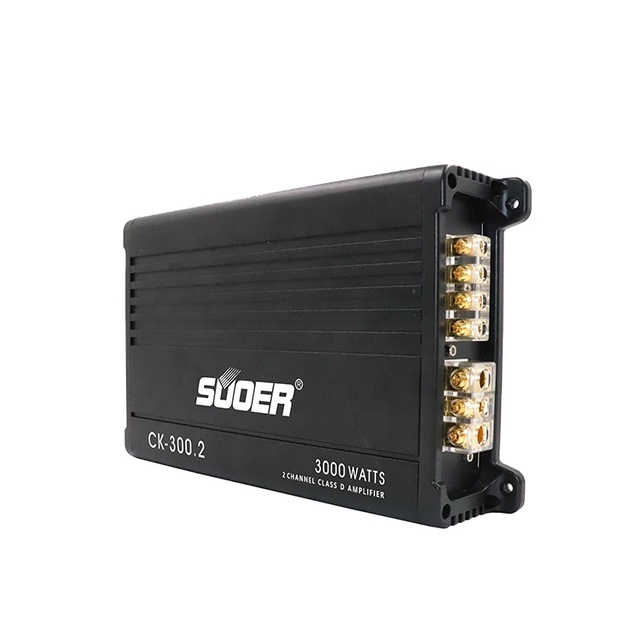 Suoer CK-300.2 New Trend Product 2 Channel Car Amplifiers Class D 3000w Car Power Amplifier