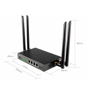 Zghon Z-WR300B 4G công nghiệp Router Dual Sim thẻ kim loại trường hợp 5G LTE <span class=keywords><strong>Wifi</strong></span> Router EU Loại khe cắm thẻ Sim 300Mbps QoS tường lửa VoIP - Product Image 6