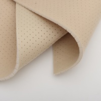 Tissu composite en velours perforé personnalisable avec mousse, tissu en velours doux laminé avec mousse et tissu tricoté pour orthèses corporelles