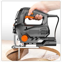 Scie sauteuse laser guidée DIY 850W 110V/220V avec 5 vitesses variables, coupe à 45° pour métal, bois, aluminium, carrelage et briques – Outil électrique