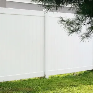 Fentech廉价白色廉价塑料pvc乙烯基围栏花园围栏面板花园