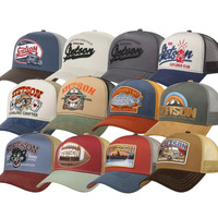 Nueva Gorra de Béisbol Unisex de 6 Paneles con Malla Transpirable y Combinación de Colores, Gorra Trucker con Bordado Transfronterizo